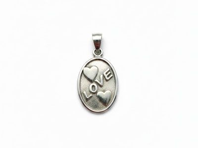 Colgante amor plata
