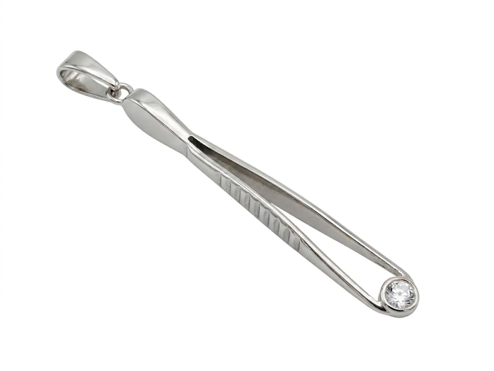 Colgante pinzas de plata