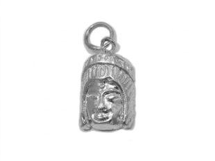 Colgante cabeza indio plata
