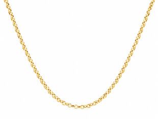 Cadena de plata chapada en oro modelo rolo en 42 cm de larga