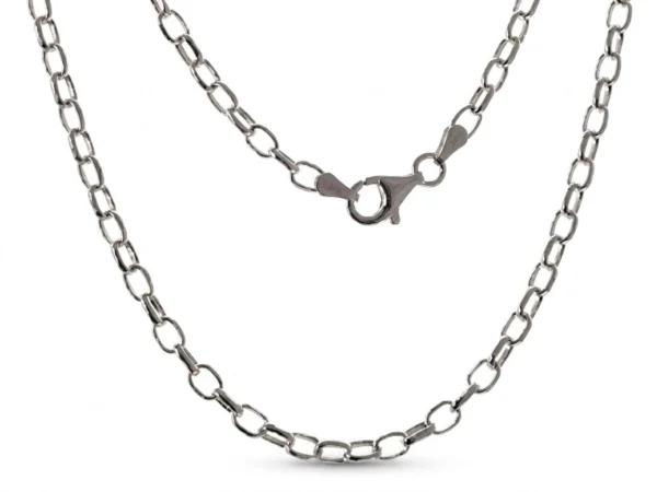 Cadena plata bizantina 70cm