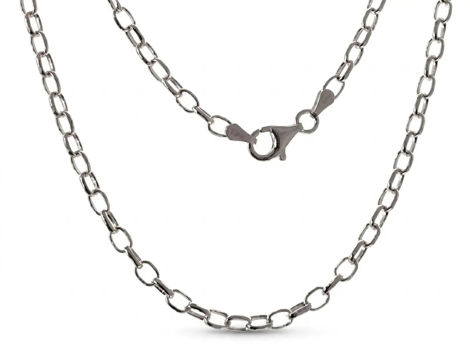 Cadena plata bizantina 70cm