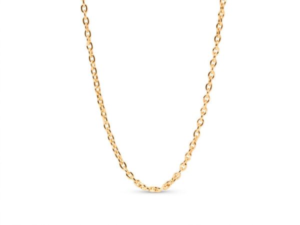 Cadena plata chapada oro