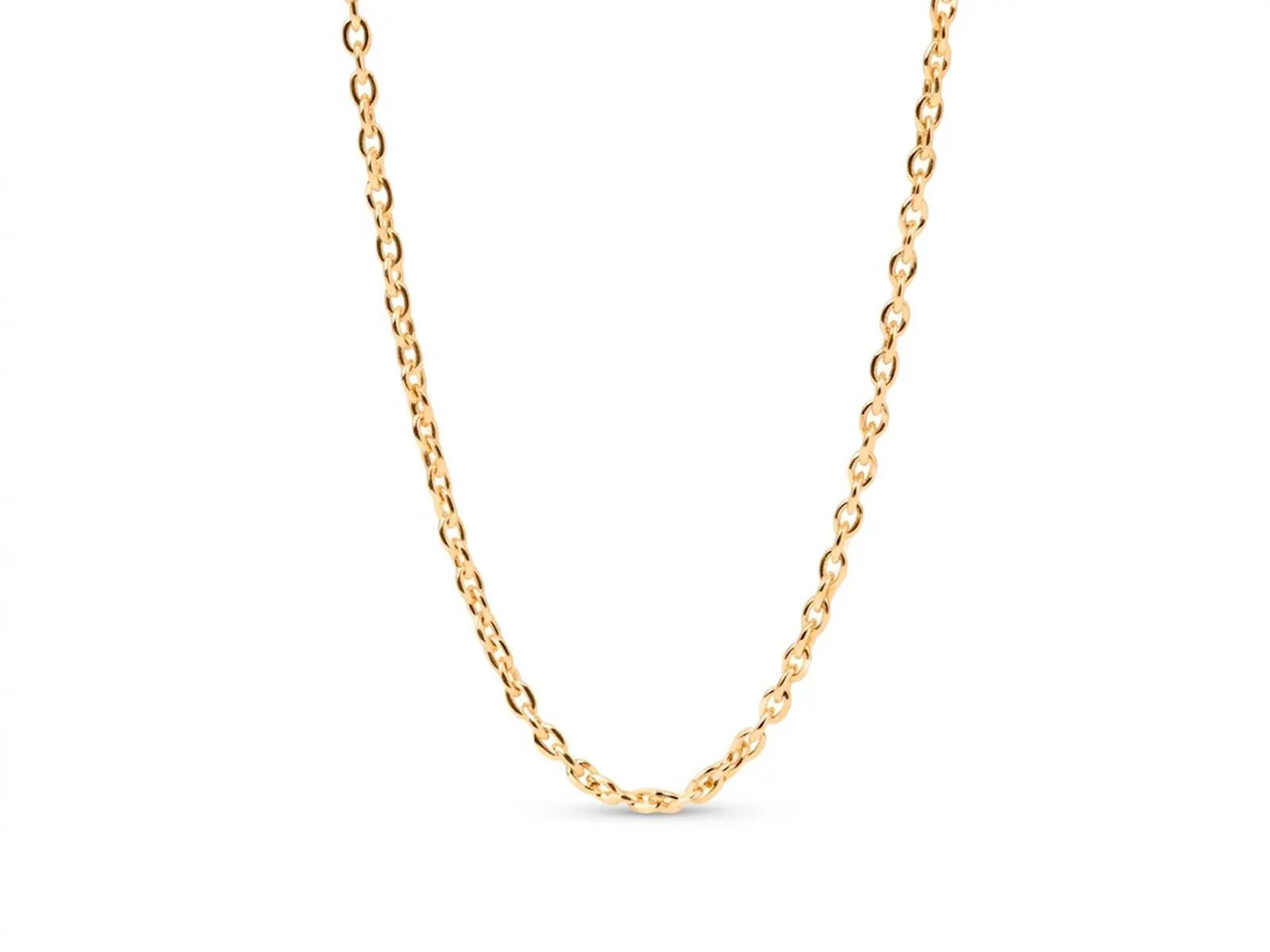 Cadena plata chapada oro
