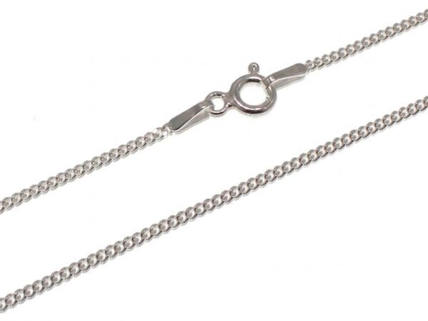 Cadena de plata barbada