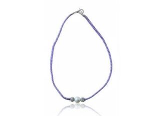Gargantilla macramé perla Swarovski