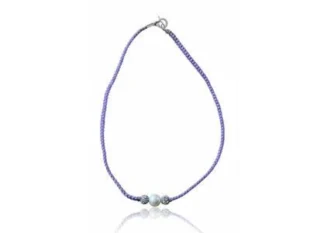 Gargantilla macramé perla Swarovski