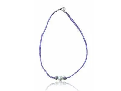 Gargantilla macramé perla Swarovski