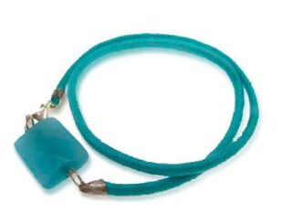 Pulsera hilo azul piedra