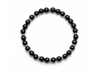 Pulsera elástica ónix hematites