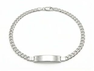 Pulsera identidad barbada lapidada