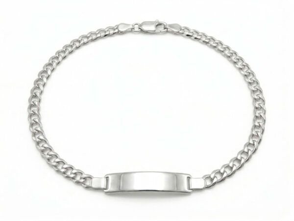 Pulsera identidad barbada lapidada