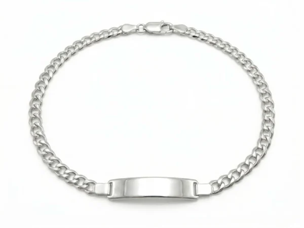 Pulsera identidad barbada lapidada