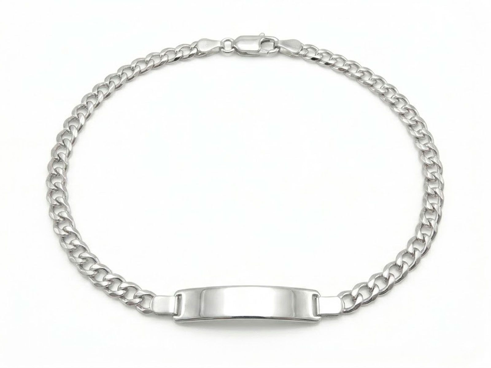 Pulsera identidad barbada lapidada