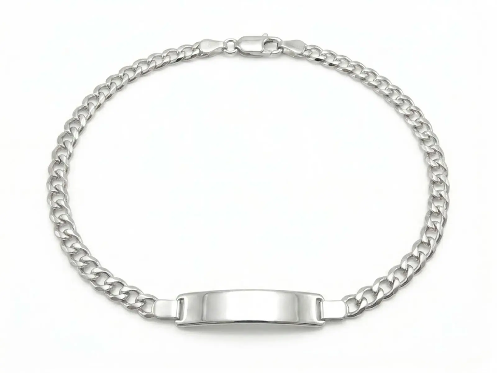 Pulsera identidad barbada lapidada