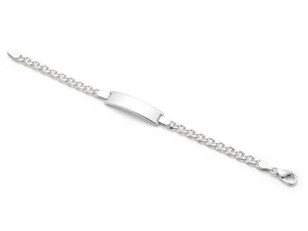 Pulsera identidad plata ancla