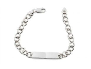 Pulsera identidad doble placa