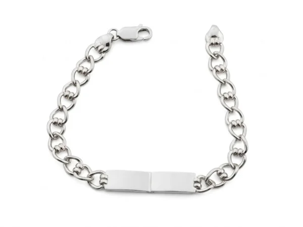 Pulsera identidad doble placa