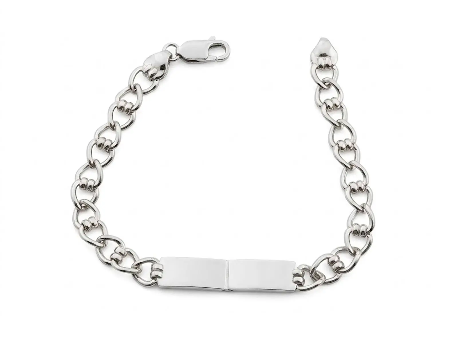Pulsera identidad doble placa