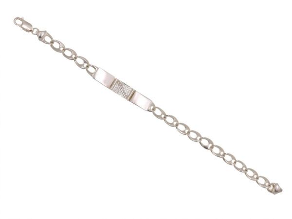 Pulsera plata 3 placas