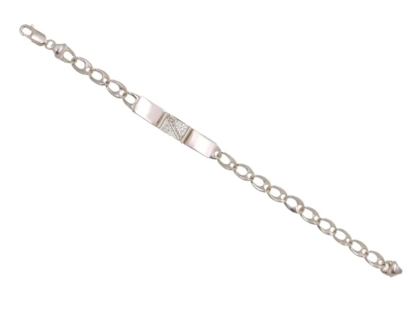 Pulsera plata 3 placas