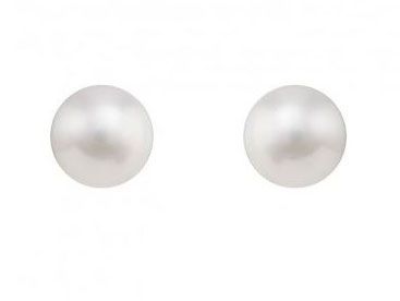 Pendientes perla 8mm oro