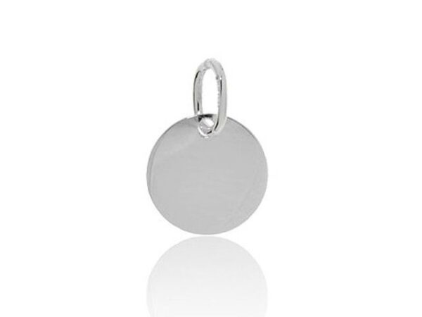 placa redonda plata 16mm
