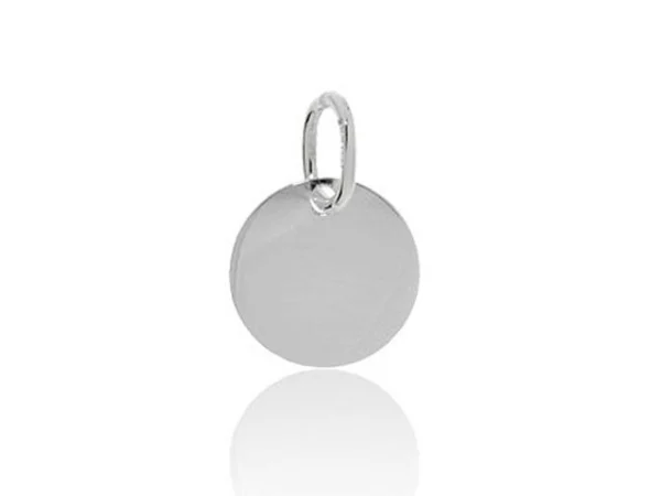 placa redonda plata 16mm