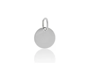 placa plata redonda 12mm