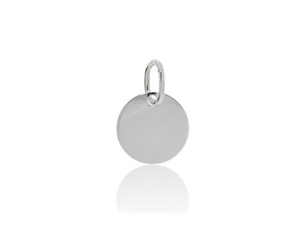 placa plata redonda 12mm
