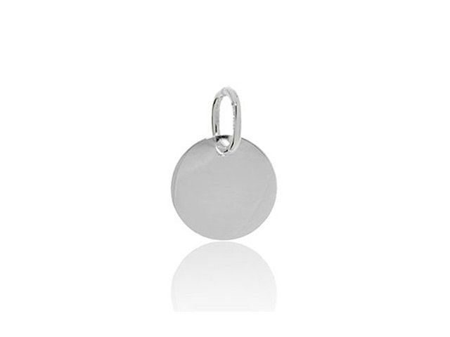 placa plata redonda 12mm