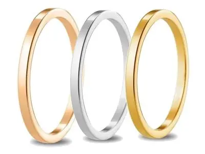 aros oro cuadrados