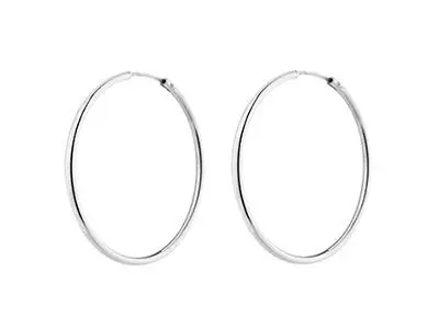 Aros plata tubo 45mm