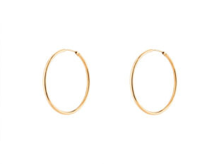 aros plata chapados oro