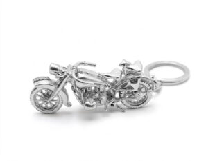 Llavero plata moto Harley