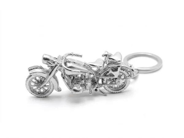 Llavero plata moto Harley