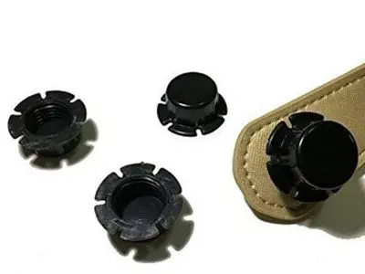 Par de tapones de rosca de color negro Obag de plástico. - Imagen 2