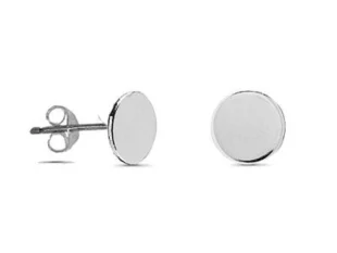 Pequeños pendientes plata redondos