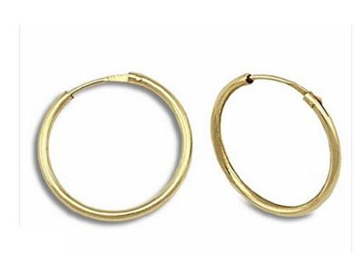 Aros oro tubo pequeños