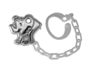 Cadena chupetes elefante plata