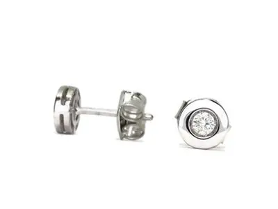 Pendientes chatón pequeño brillante