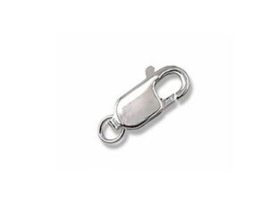 Mosquetón plata mini plano