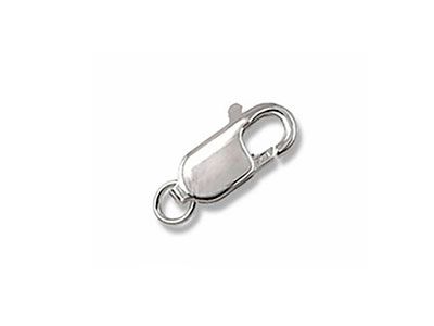 Mosquetón plata mini plano