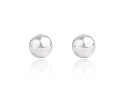 Pendientes plata bola 3mm