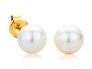 Pendientes perlas 9 mm