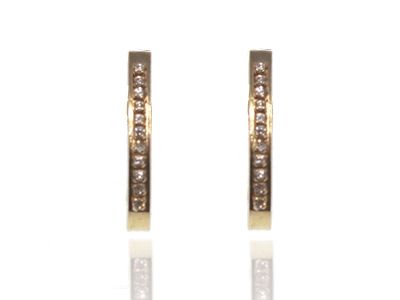 Pendientes oro medio aro