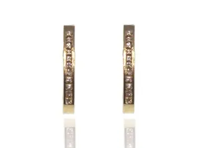 Pendientes oro medio aro
