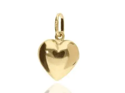 Colgante corazón de oro