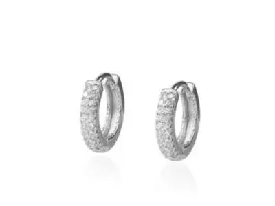 Aros plata cuajo circonitas