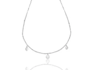 Gargantilla plata cadena perlas